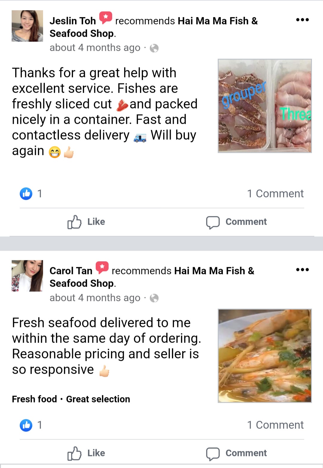 Fresh Seafood Delivery Jurong Fishery Port Reasonable Prices